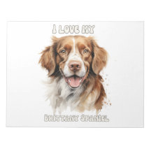 Brittany Spaniel Dog inspiriert Notizblock