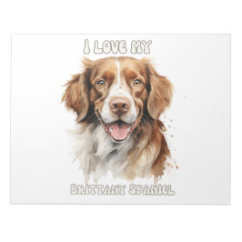 Brittany Spaniel Dog inspiriert Notizblock