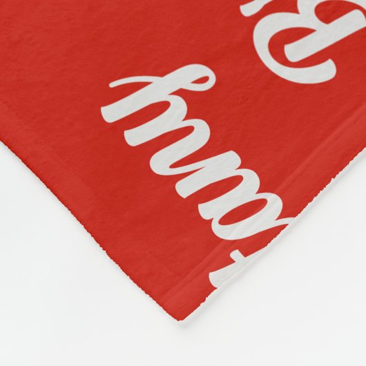 Brittany Spaniel Dog Name Gemustert Weihnachten Fleecedecke (Ecke)