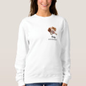 Brittany Spaniel Dog Personalisierter T - Shirt (Vorderseite)
