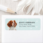 Brittany Spaniel Dog Rücksendeadressen-Aufkleber (Insitu)