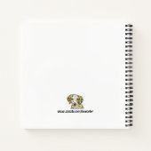 Brittany Spaniel Dog Square Notebook Notizblock (Rückseite)