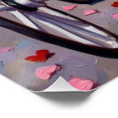 Brittany Spaniel Dog Valentine's Day Poster (Ecke)