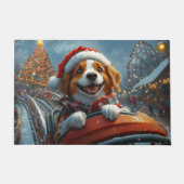 Brittany Spaniel Dog Weihnachten Fußmatte (Vorderseite)