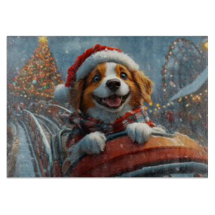 Brittany Spaniel Dog Weihnachten Schneidebrett