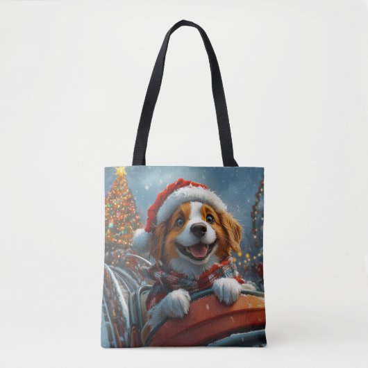 Brittany Spaniel Dog Weihnachten Tasche (Vorderseite)