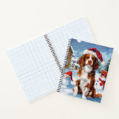 Brittany Spaniel Dog Winter Wonderland Weihnachten Notizblock (Innenseite)