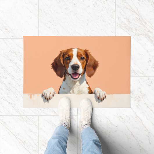 Brittany Spaniel Doormat Art Fußmatte (Indoor)