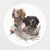 Brittany Spaniel Etiketten (Design 2)