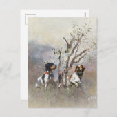 Brittany Spaniel Feiertagspostkarte (Vorne/Hinten)