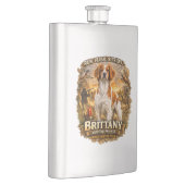 Brittany Spaniel Flachmann (Rechts)