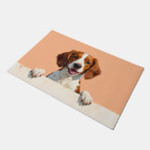 Brittany Spaniel Fußmatte Kunst (Schrägansicht)