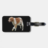 Brittany Spaniel Gepäckanhänger (Rückseite horizontal)