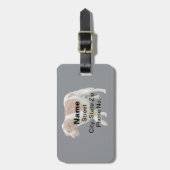 Brittany Spaniel Gepäckanhänger (Vorderseite vertikal)