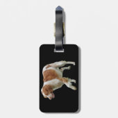 Brittany Spaniel Gepäckanhänger (Rückseite vertikal)