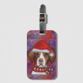 Brittany Spaniel Gepäckanhänger (Vorderseite Vertikal)