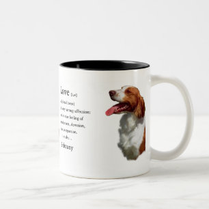 Brittany Spaniel Geschenke Zweifarbige Tasse