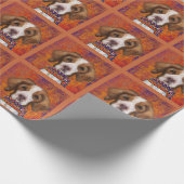 Brittany Spaniel Geschenkpapier (Ecke)