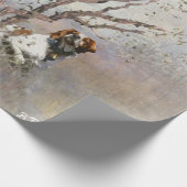 Brittany Spaniel Geschenkpapier (Ecke)