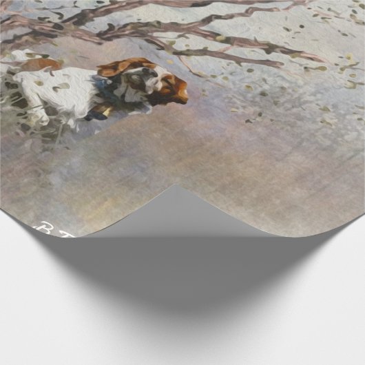 Brittany Spaniel Geschenkpapier (Ecke)