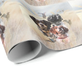 Brittany Spaniel Geschenkpapier (Rolleneckpunkt)