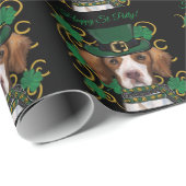 Brittany Spaniel Geschenkpapier (Rolleneckpunkt)