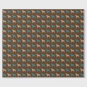 Brittany Spaniel Geschenkpapier (Flach)