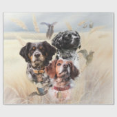 Brittany Spaniel Geschenkpapier (Flach)