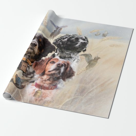 Brittany Spaniel Geschenkpapier (Ungerollt)