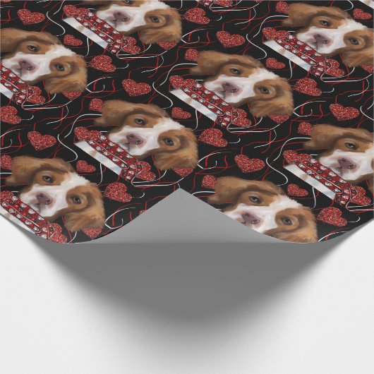 Brittany Spaniel Geschenkpapier (Ecke)