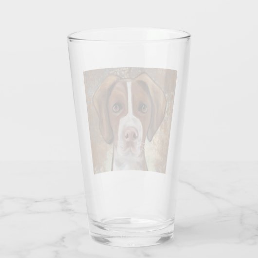 Brittany Spaniel Glas (Rückseite)