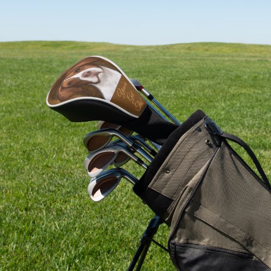 Brittany Spaniel Golf Headcover (In SItu)