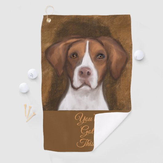 Brittany Spaniel Golfhandtuch (Insitu)