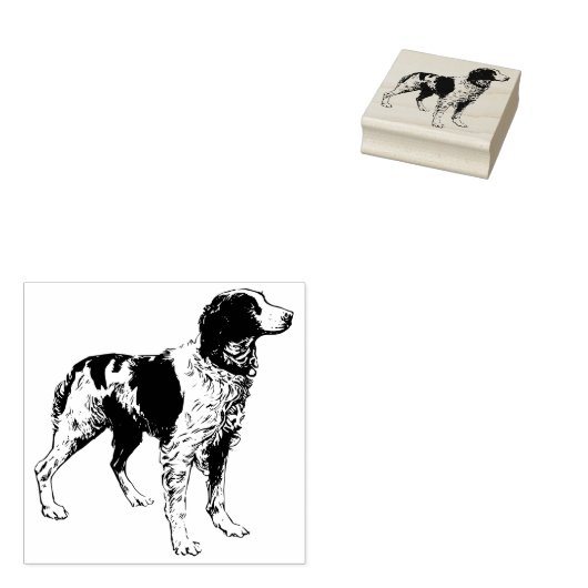 Brittany Spaniel Gummistempel (Stempel)