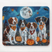 Brittany Spaniel Halloween Spooky Mousepad (Vorne)
