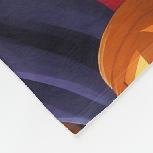 Brittany Spaniel Hogs Pumpkin Halloween Funny Fleecedecke (Ecke)