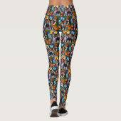 Brittany Spaniel Hogs Pumpkin Halloween Funny Leggings (Rückseite)