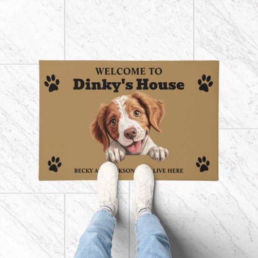 Brittany Spaniel Hund Fußmatte (Indoor)