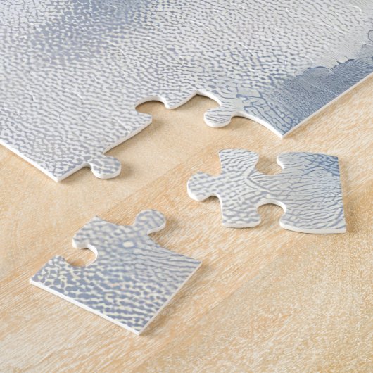 Brittany Spaniel Hund in Sledge Weihnachten Puzzle (Seite)