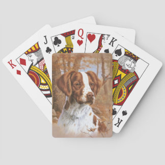 Brittany Spaniel Hund Spielkarten