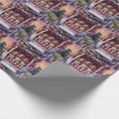 Brittany Spaniel Hund Valentinstag Geschenkpapier (Ecke)