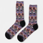Brittany Spaniel Hund Valentinstag Socken (Linkes Detail)