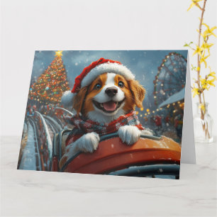 Brittany Spaniel Hund Weihnachten Karte