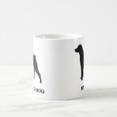 Brittany Spaniel Hunde Rasse Silhouetten Custom Kaffeetasse (Mittel)