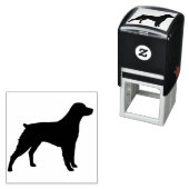 Brittany Spaniel Hunde Silhouette Permastempel (Beispiel)
