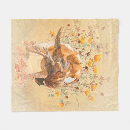 Brittany Spaniel, Jagd Fasan Coffee Tasse T-Sh Fleecedecke (Vorderseite (Horizontal))