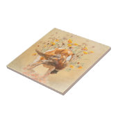 Brittany Spaniel, Jagd Fasan Coffee Tasse T-Sh Fliese (Seite)