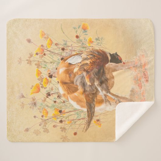 Brittany Spaniel, Jagd Fasan Coffee Tasse T-Sh Sherpadecke (Vorderseite (Horizontal))