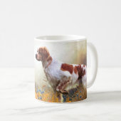 Brittany Spaniel, Jagdparasant Kaffeetasse (VorderseiteRechts)