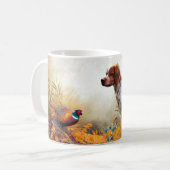 Brittany Spaniel, Jagdparasant Kaffeetasse (Vorderseite Links)